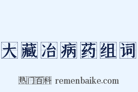 大藏冶病药组词是什么意思的图片